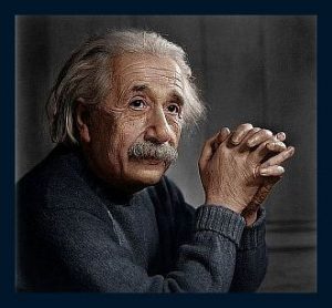 Einstein depicts thoughts can and do create matter reality