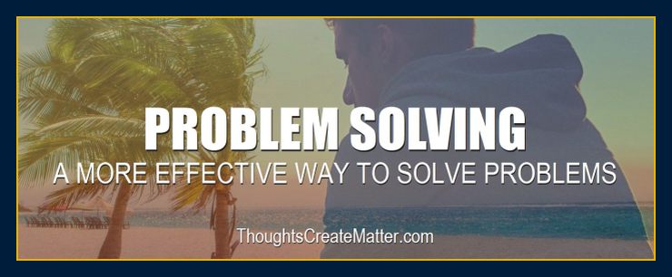 Man depicts how to solve problems with a more effective way to solve problems.