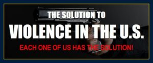 Handgun depicts solution to gun violence division conflict problems crime discontent turmoil aggression victimization shootings homegrown terrorism