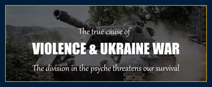 cause of war and violence is an unatural division in the human psyche by William Eastwood