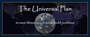 Thoughts create matter presents a plan to solve world problems.