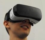 Thought creates reality A virtual reality headset.