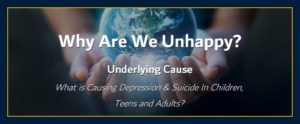Thoughts can and do create matter and reality. What is Causing Depression Suicide In Children Teens Adults