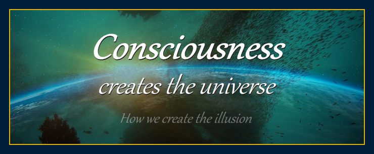 Consciousness creates the universe physical things reality icon