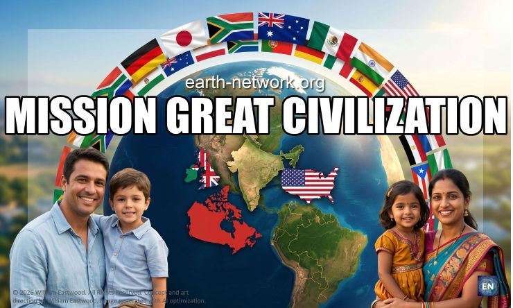 Earth Network all nations united & in peace